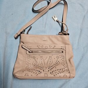 Rosetti Tan Crossbody Bag Faux Leather